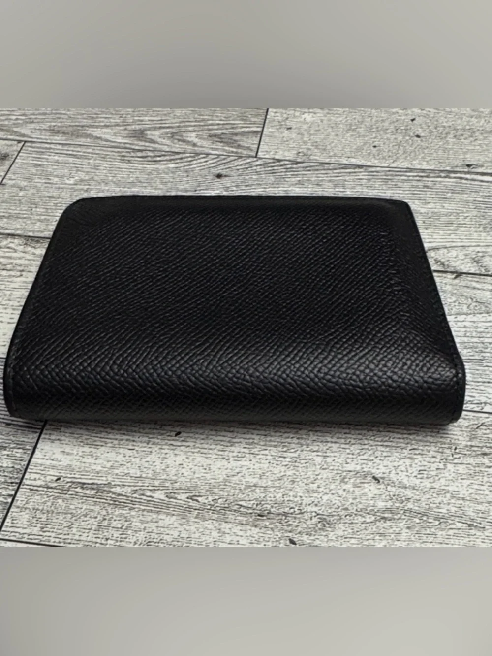 Bvlgari Black Pebbled Leather Men’s Bifold Wallet - Like New